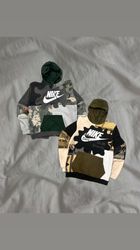 Upcycled Nike Tapestry Patchwork Hoodie