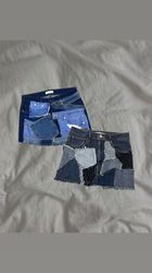 Upcycled Levi’s denim skirts
