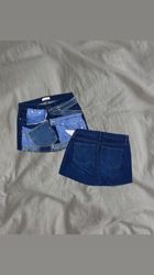 Upcycled Denim Patchwork skirts