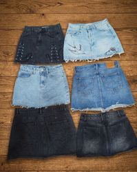 Premium High-Rise Denim Mini Skirt Bundle(MSK-197)