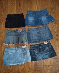 classic low-rise denim minis (MSK-198)