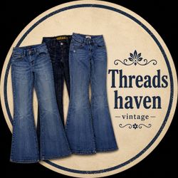 TH# 018 Vintage Designer Pocket Denim Jeans – Tren..