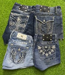 miss me rock revival shorts