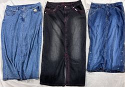 Y2k denim skirts (633)