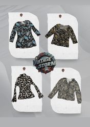 Y2K Urban Grace Poly Blouse