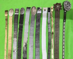 Y2k Gold/sliver chain belts