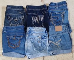 Y2k Embellished emroideray Ladies Sexy Short