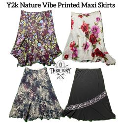 Y2K Nature Vibe Printed Maxi Skirts TY-039