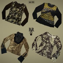 Y2K Earthy Tone Full Sleeve Tops (AA-919)