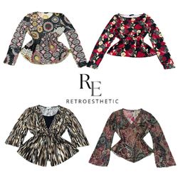 Y2K Natural Vibe Girl Printed Full Sleeve Tops RE-..