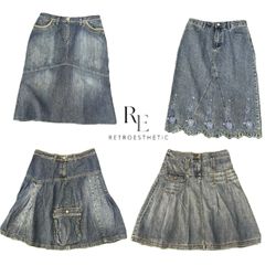 Y2k NYC IT GIRL DENIM MIDI SKIRT RE-3334
