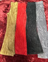 Corduroy velour Flared trousers