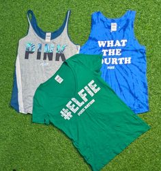 5922 - Pink , Victoria secret Muscle Tank and T-sh..