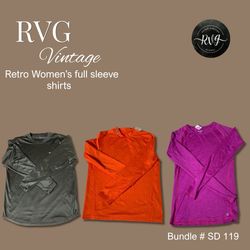 Retro Women’s full sleeve shirts