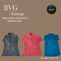 Retro Mens & Women’s Quarter Zips