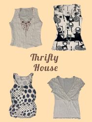 Y2K Soft Girl White Tops(TH/437)