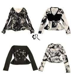 Y2K Natural Vibe Girl Printed Full Sleeve Tops RW-..