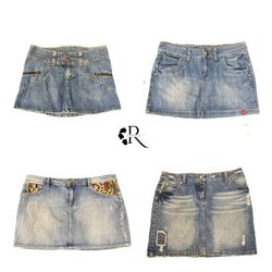 Y2K NYC IT GIRL DENIM MINI SKIRTS RW-2053