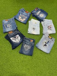 Yv426 Flare Embroidered Jeans 10P