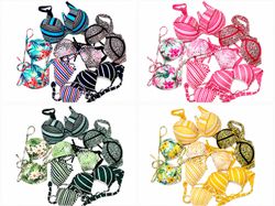 Mixed Bikini Tops & Swimwear