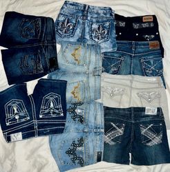 Y2K MINI SHORTS WITH GOOD EMBROIDERY