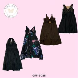 Chic Black Poly Dress | Sleek Minimal Style | Even..