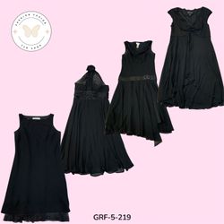 Black Poly Dress Women | Timeless Black Look | Chi..