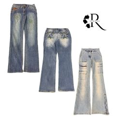 Y2k Era Cyber Girl Denim Jeans RW2059