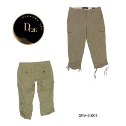 Vintage Cargo Capri Y2K – Streetwear Utility Fashi..