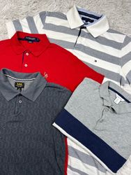 Mix branded collar t-shirts