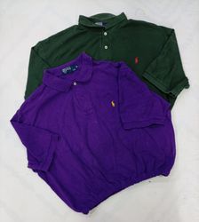 CR8834 UPCYCLED POLO CROP TOPS