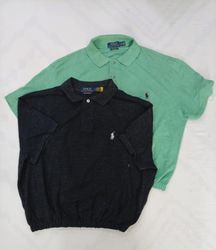 CR8836 UPCYCLED POLO CROP TOPS