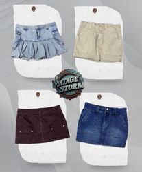 Y2K Cash Out Denim Skirts