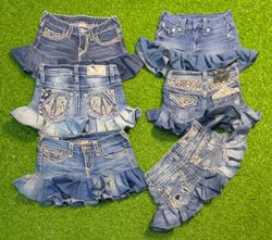 5933 _ Miss me,True Religion,Upcycled Skirt