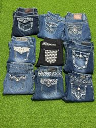 Yv111 Embroidered Jeans 13P