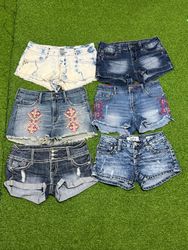 Yv161 Y2K Denim Mini Shorts 6P