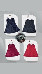 Y2K Midnight Noir Silk Nighty