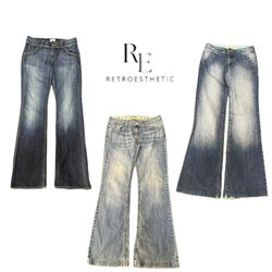 Y2K Natural Vibe Girl Denim Jeans RE-3339