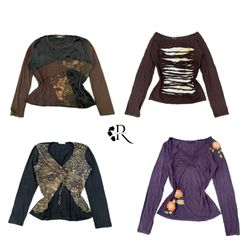 Y2K Natural Vibes Printed Girl Full Sleeve Tops RW..