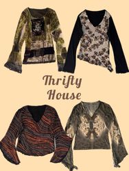 Dark Coquette Y2K Long Sleeve Tops(TH/446)