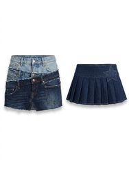 (FV-1583) Levis Denim Mini Skirta