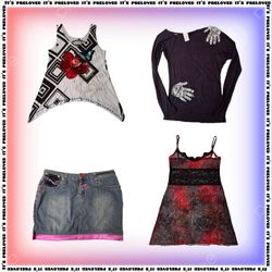 Webcore Moodboard Bundle - tops, dresses and skirt..