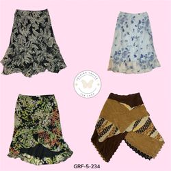 Boho Chic Printed Skirt – Summer Flowing A-Line St..