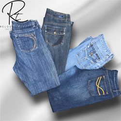 RT 1519 Y2K Embroidered BootCut Jeans