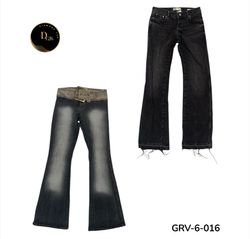 Jean évasé Y2K – Denim streetwear classique des an..