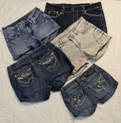 5958 - Upcycled Denim Shorts