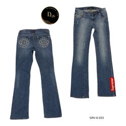 Flared Jeans – Classic Y2K Streetwear Denim Pants ..