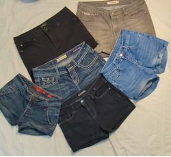 5961 - Upcycled Denim Shorts