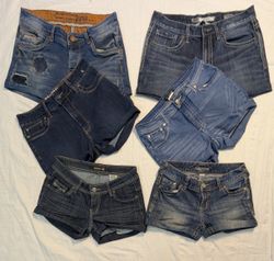 5963 - Upcycled Denim Shorts
