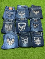 Tv113 Embroidered Jeans 12P